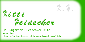 kitti heidecker business card